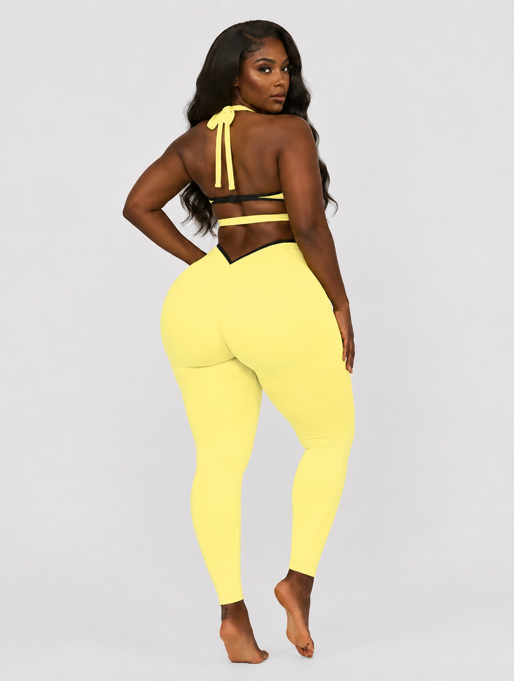 Halter Keyhole Scrunched Jumpsuit