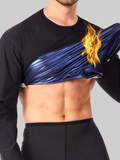Sauna steaming suit slimming body shaping suit top long sleeve