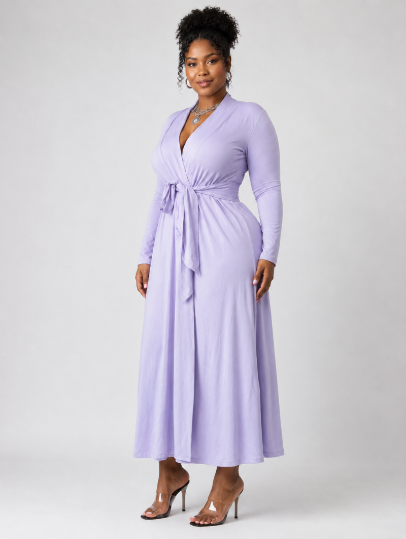 LuxeDrape Cozy Wrap Maxi