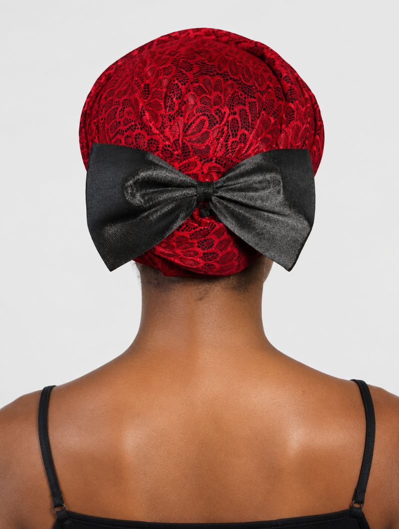 Lace Bow Hair Wrap