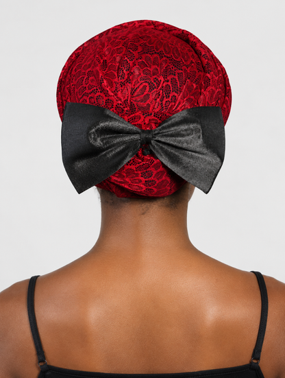 Lace Bow Hair Wrap
