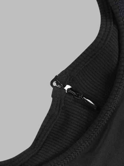 Crew Neck Sleeveless Slimming Dress