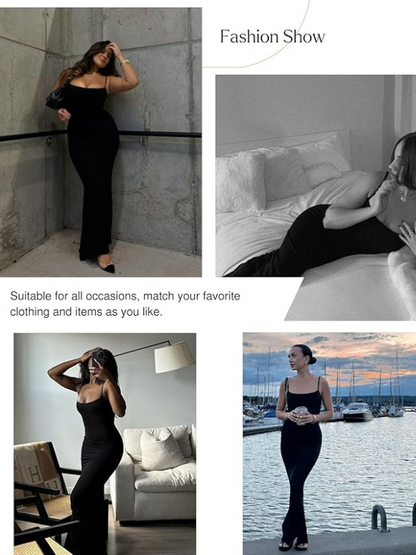 Snatch & Flow Maxi – Built-In Shapewear Dress