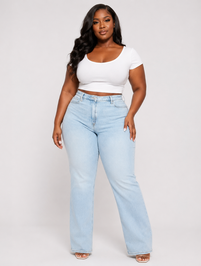 Hourglass Curvy Wide Jeans
