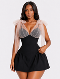 Coquette Mesh Shoulder Mini