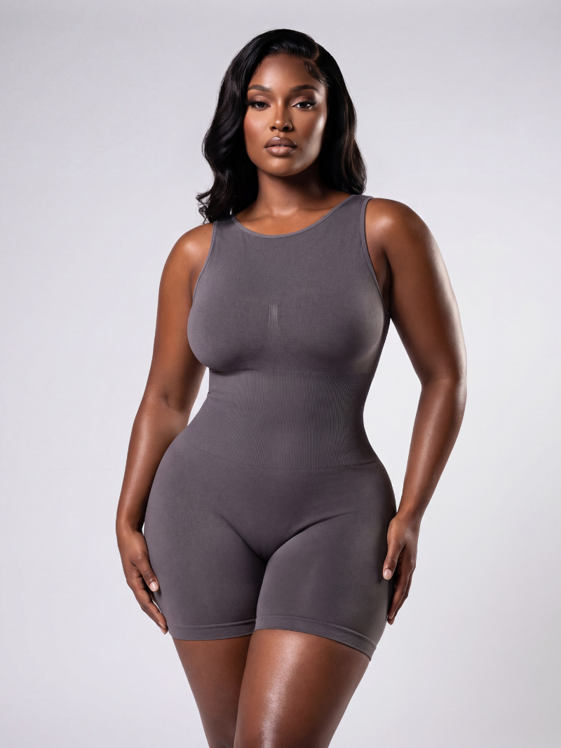 Scoop Neck Backless Bodysuit