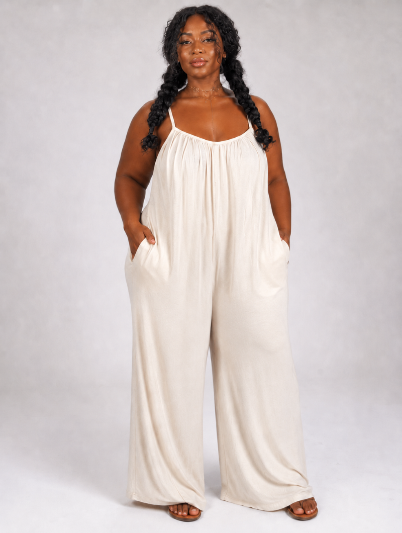 Breezy Backless Palazzo Jumpsuit