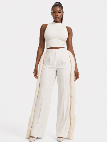 Fringed Side Tux Trousers