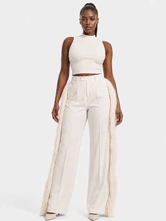 Fringed Side Tux Trousers
