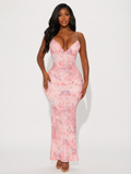 Butterfly Back Mesh Maxi