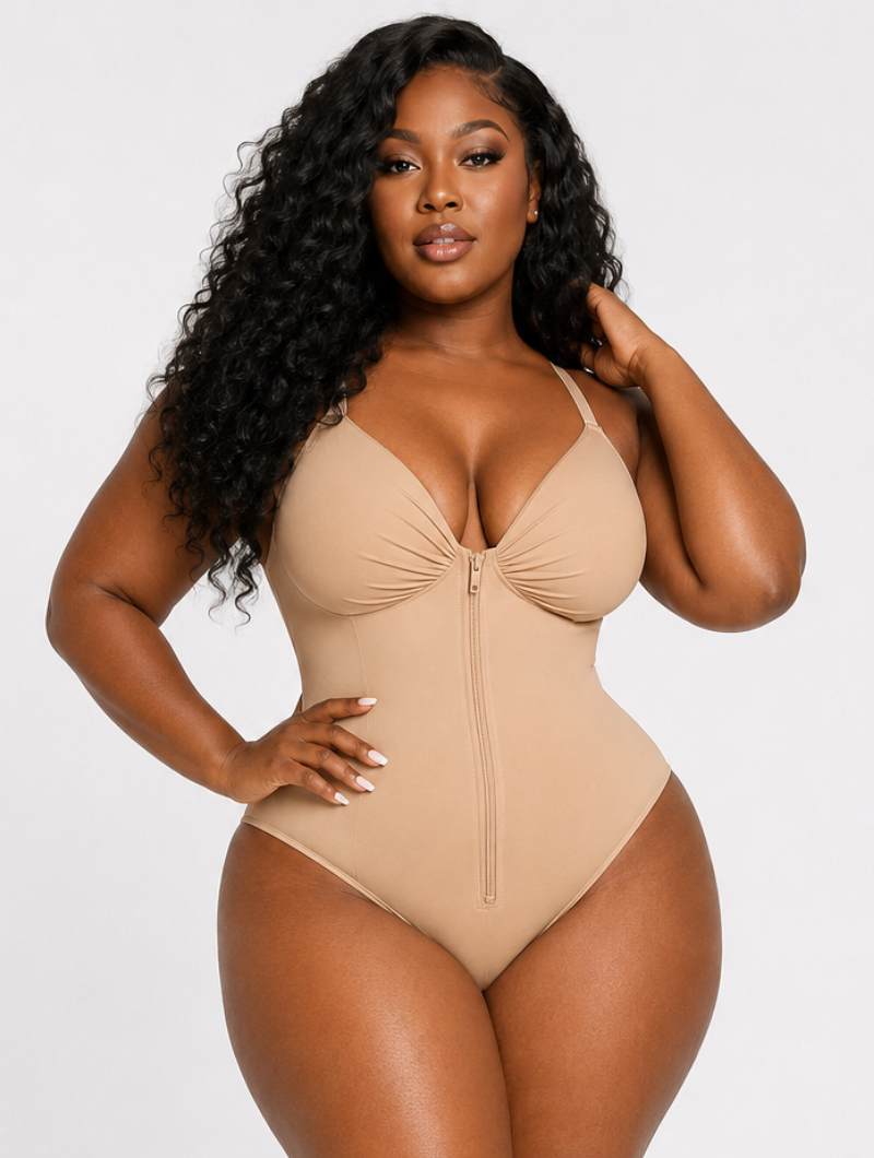 Sweetheart Zip Bodysuit