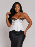 Ivory Noir Lace Bustier