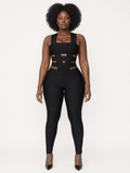 Cutout Bandage Bodycon Jumpsuit