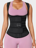 Triple Belt Rubber Vest Sport Girdle Waist Trainer