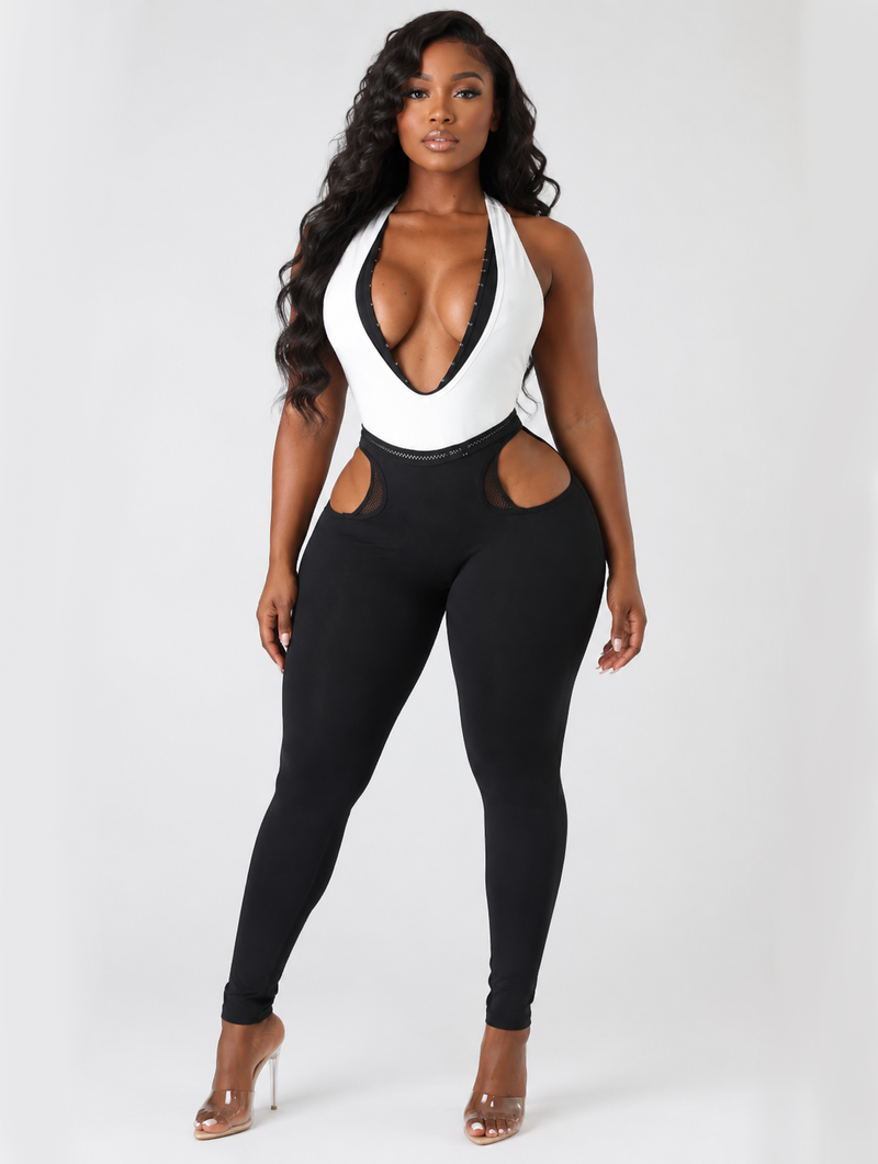 Monochrome Plunge Cutout Duo