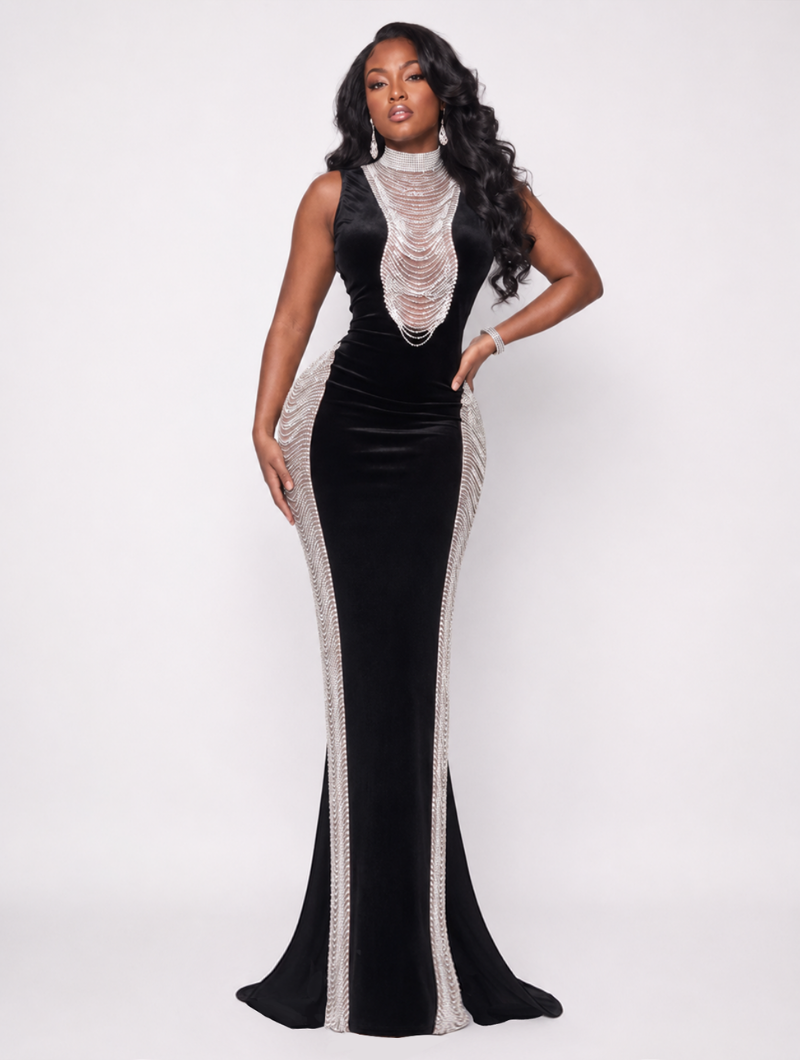 Crystal Chain Velvet Max