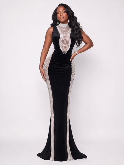 Crystal Chain Velvet Max