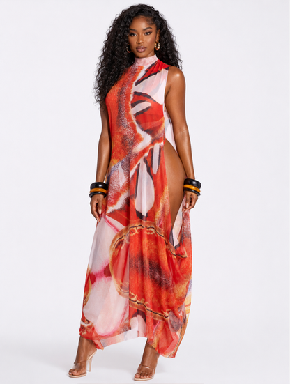 Sunset Glow Bodysuit Dress