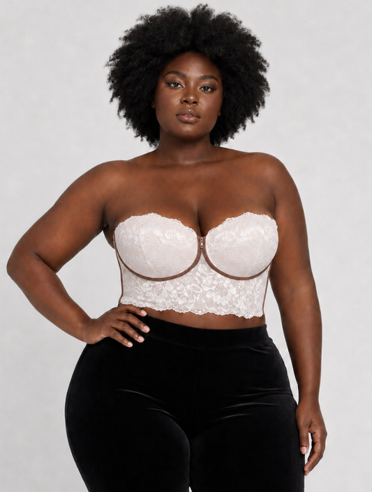Strapless Lace Corset Bustier (Pre-Order)
