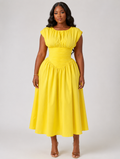 Sunny Hourglass Midi Dress