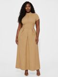 Zip Front Maxi Dress