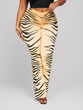 Tiger Queen Ruched Flares