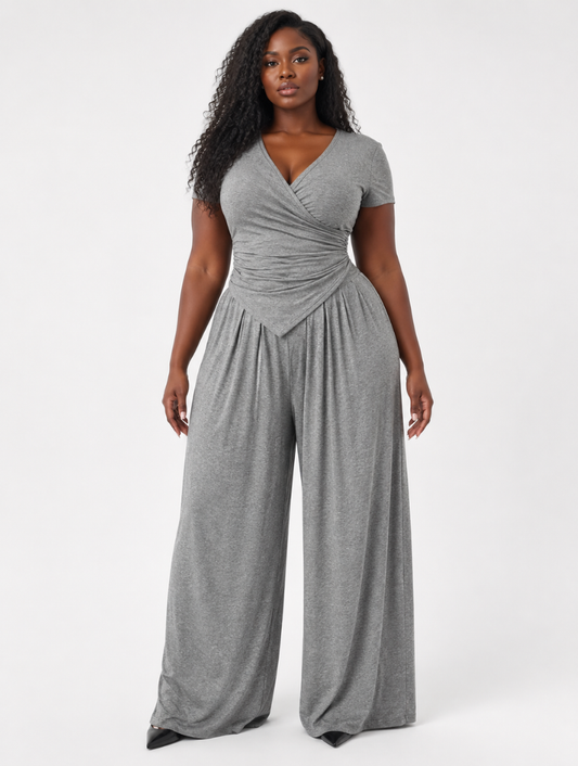 Flowy Ruched Lounge Set