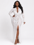 Ethereal Lace Flare Maxi