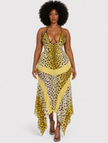 Wild Leopard Halter Dress