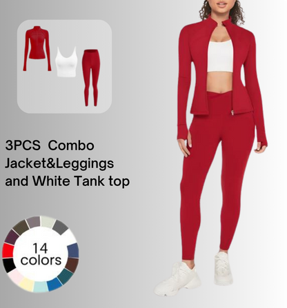Jacket & Yoga Leggings Set