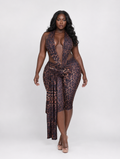Wild Leopard Plunge Jumpsuit