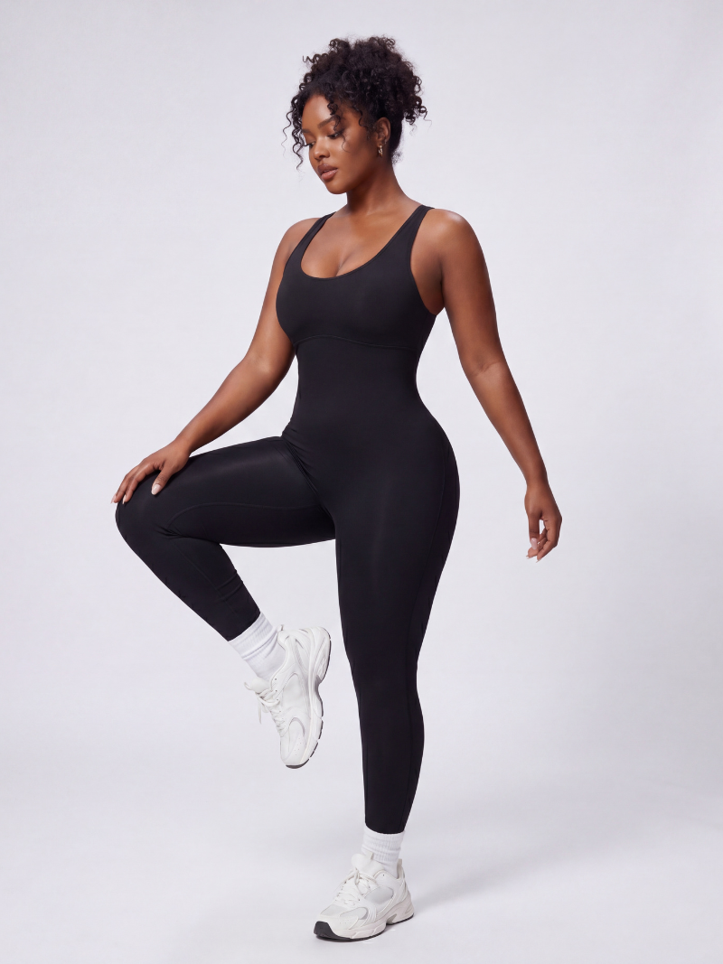 Criss-Cross Yoga Jumpsuit