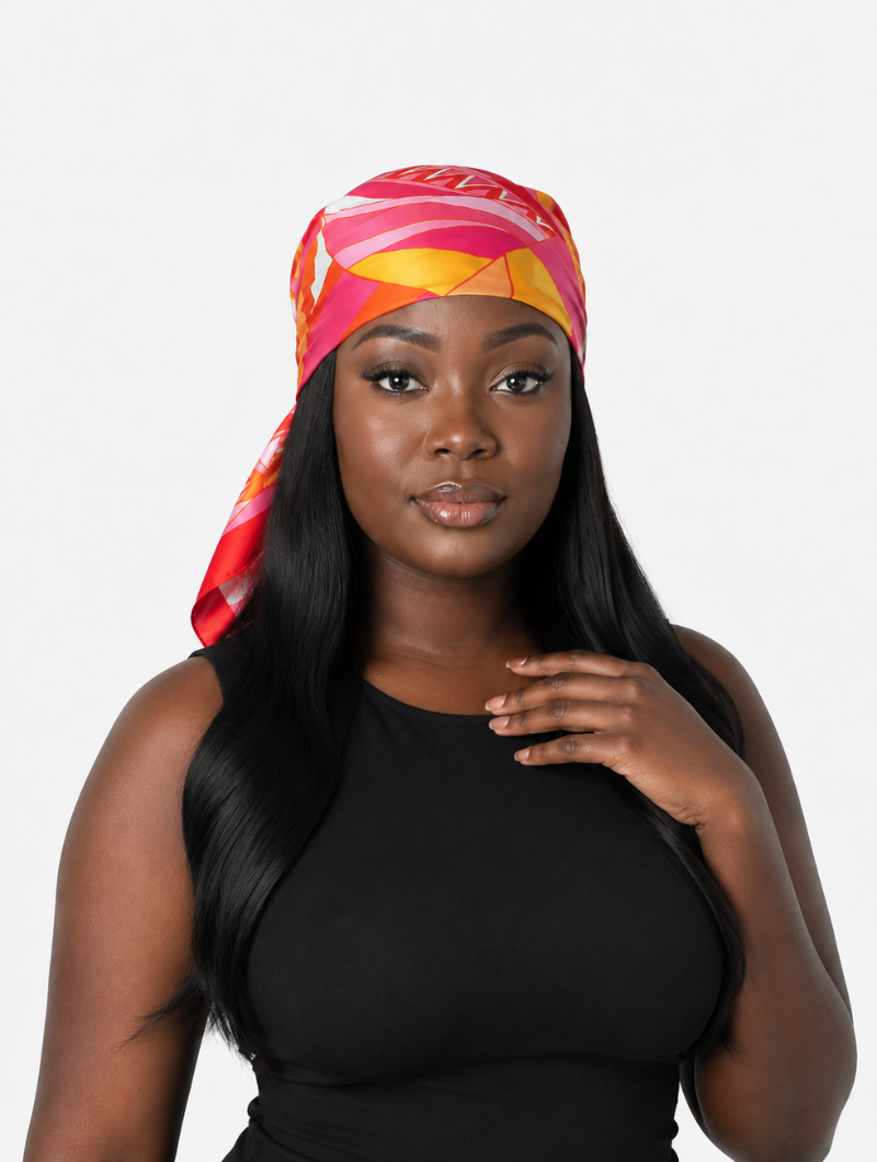 Sunset Glow Satin Scarf