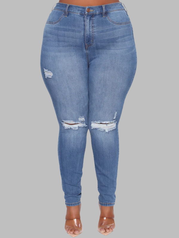 High Rise Compression Skinny Jeans