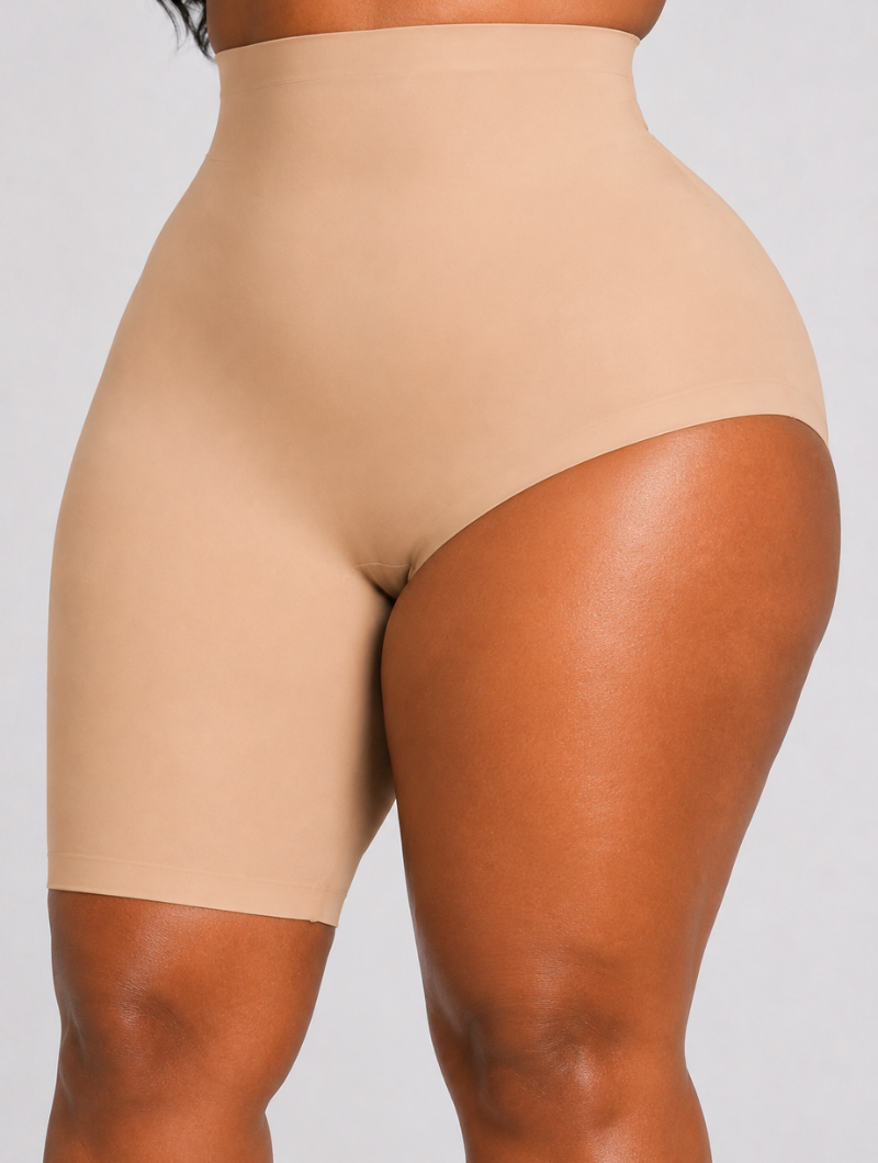 Asymmetric High-Rise Sculpt Shorts