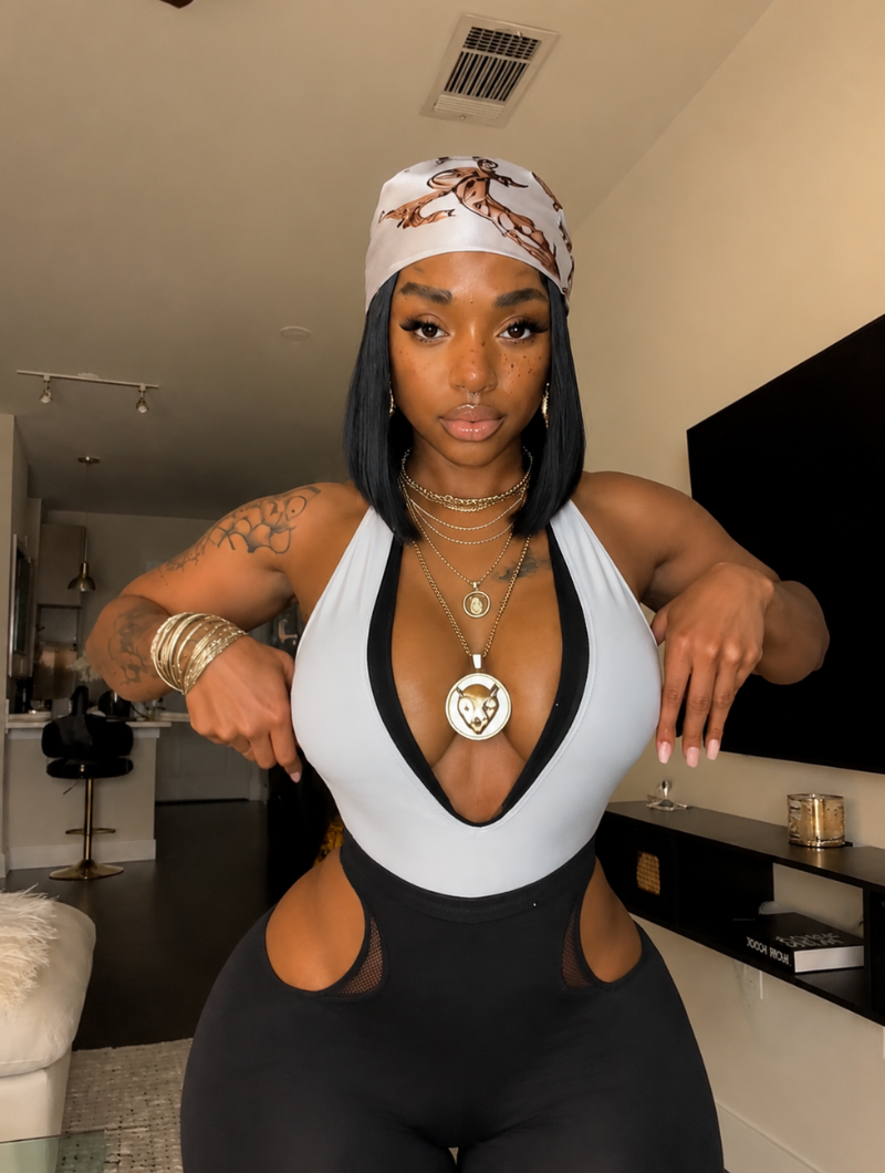 Monochrome Plunge Cutout Duo