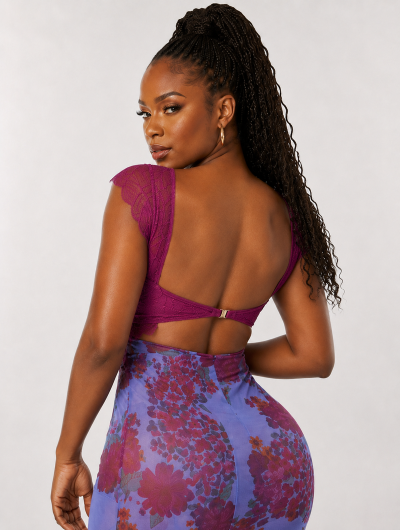 Sheer Floral Slip
