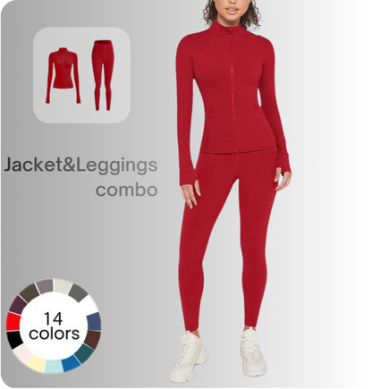 Jacket & Yoga Leggings Set