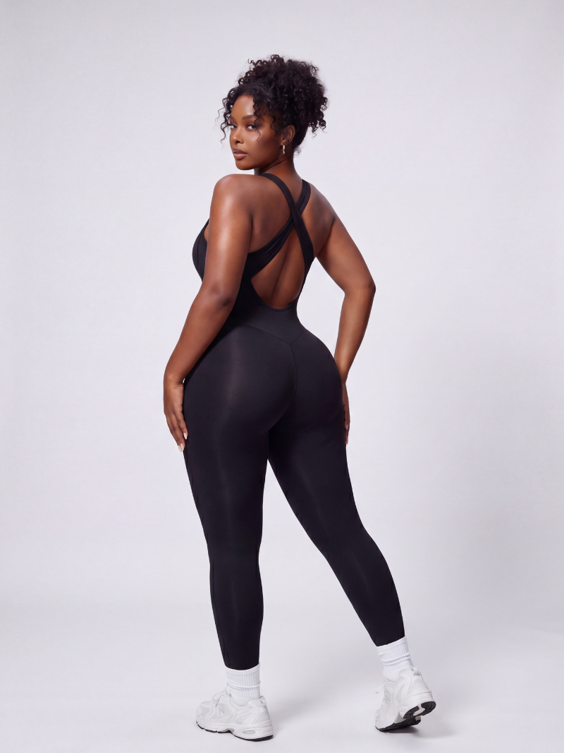 Criss-Cross Yoga Jumpsuit