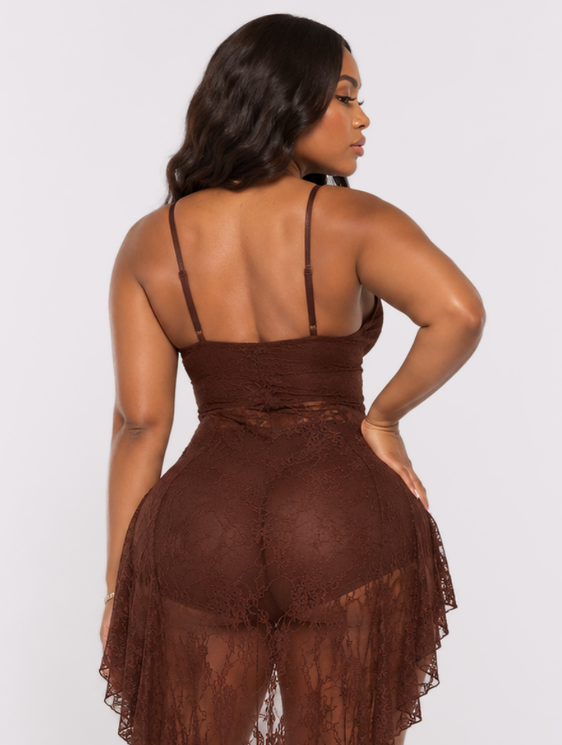 Enchanted Lace Hi-Lo Dress