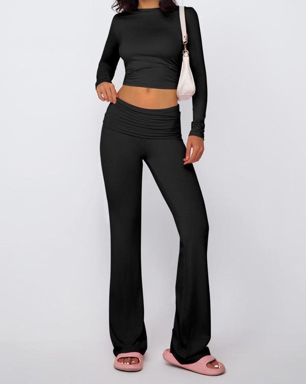 Chic Crop & Flare Set