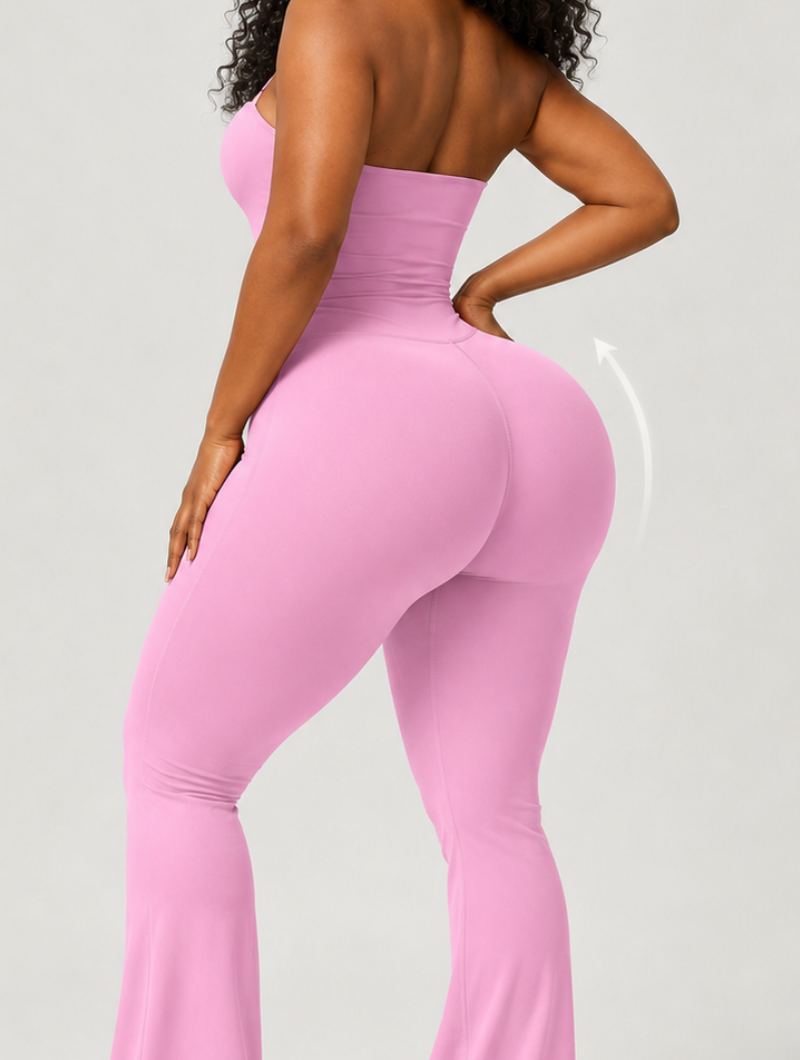 Halter Backless Flare Jumpsuit