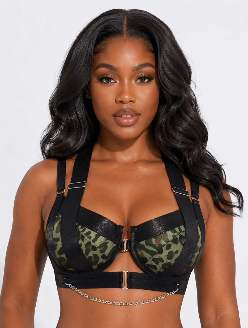 Midnight Chain Strappy Set