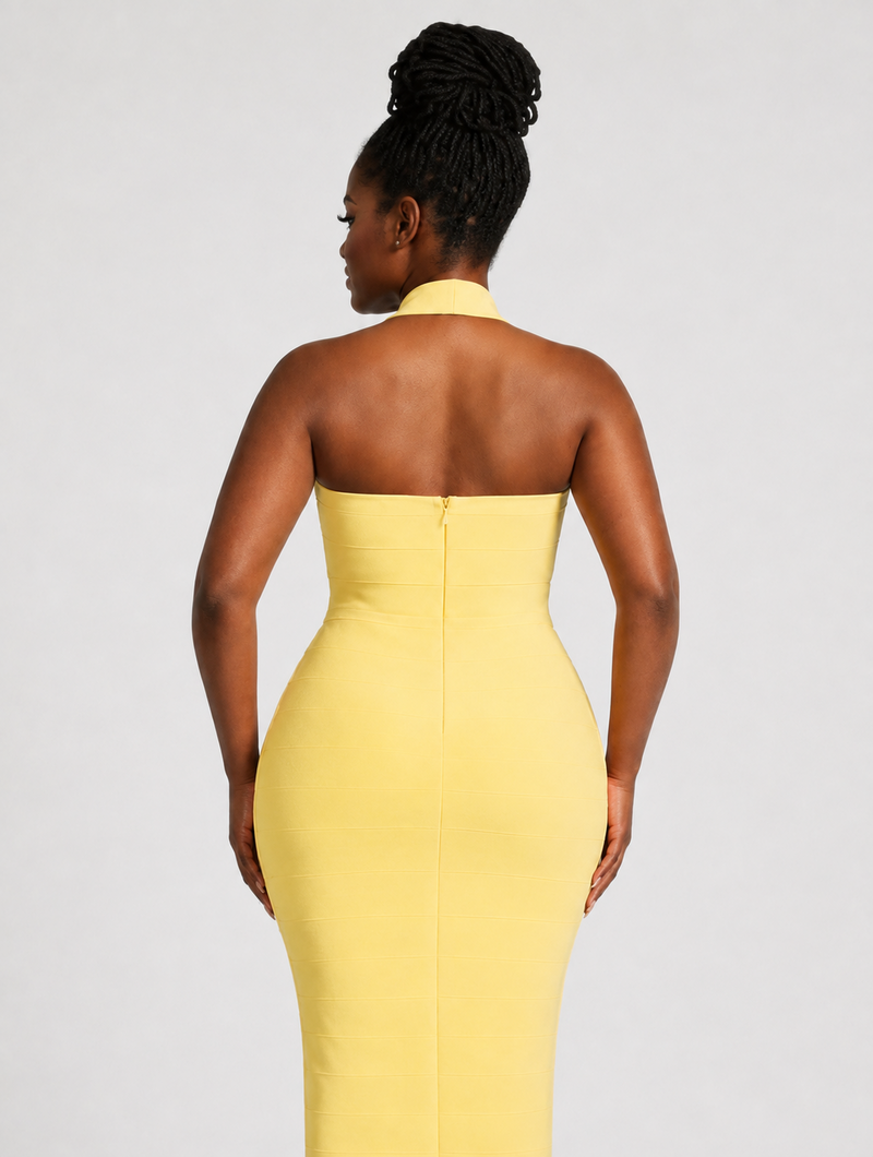 Golden Buckle Bandage Maxi