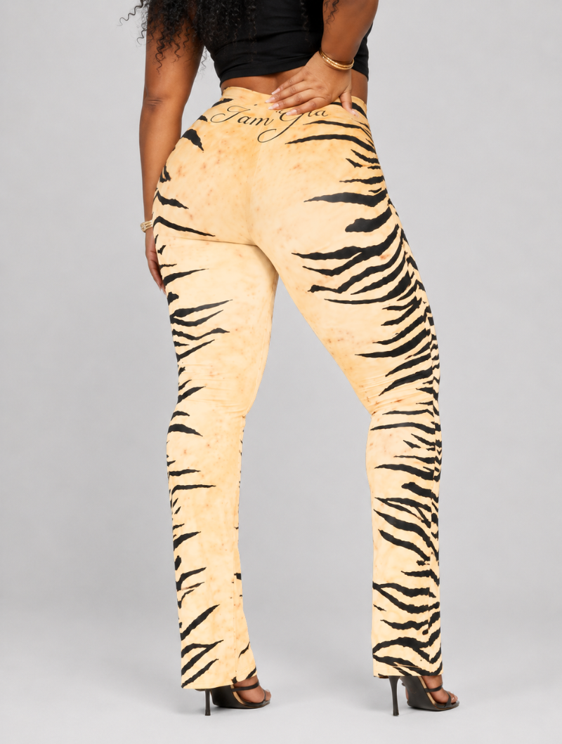 Tiger Queen Ruched Flares