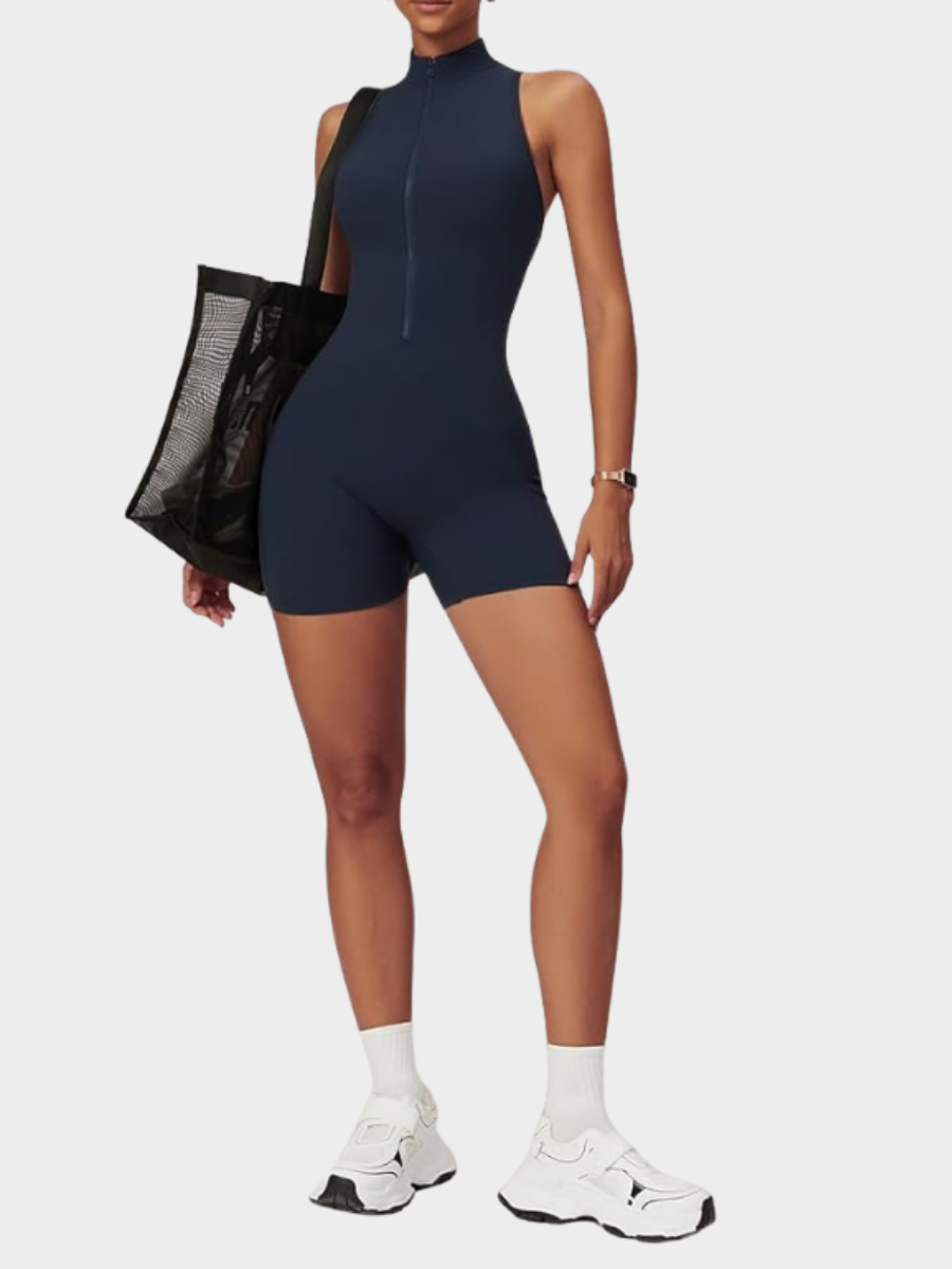 Backless Fitness Jumpsuit