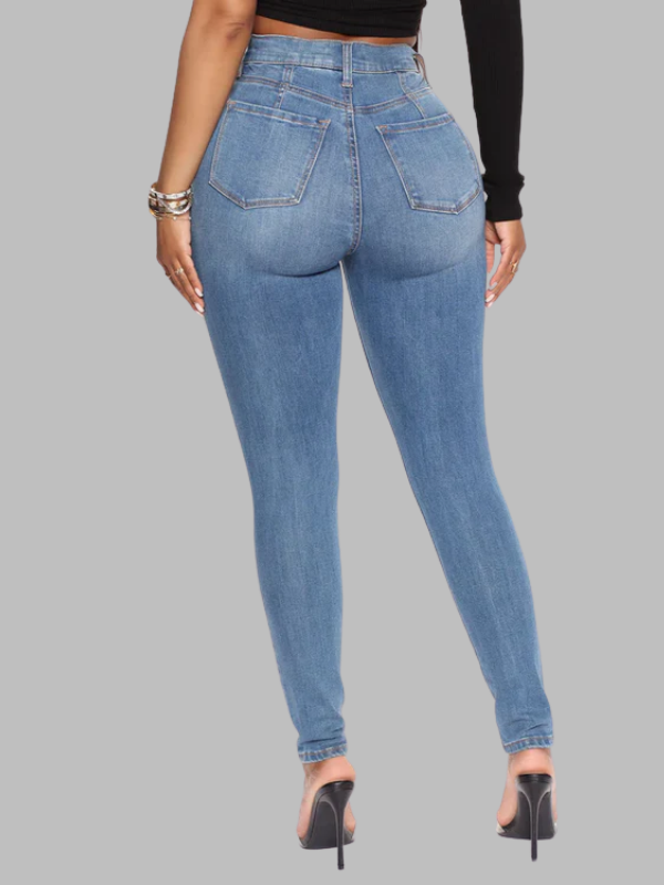 High Rise Compression Skinny Jeans