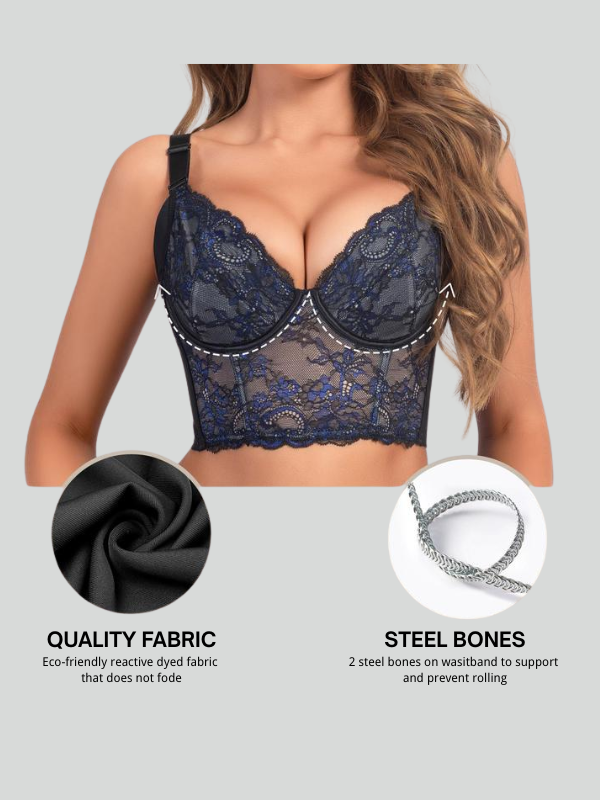 Lace Push-Up Corset Bra Top
