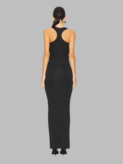 Cut-Out Sage Maxi Dress