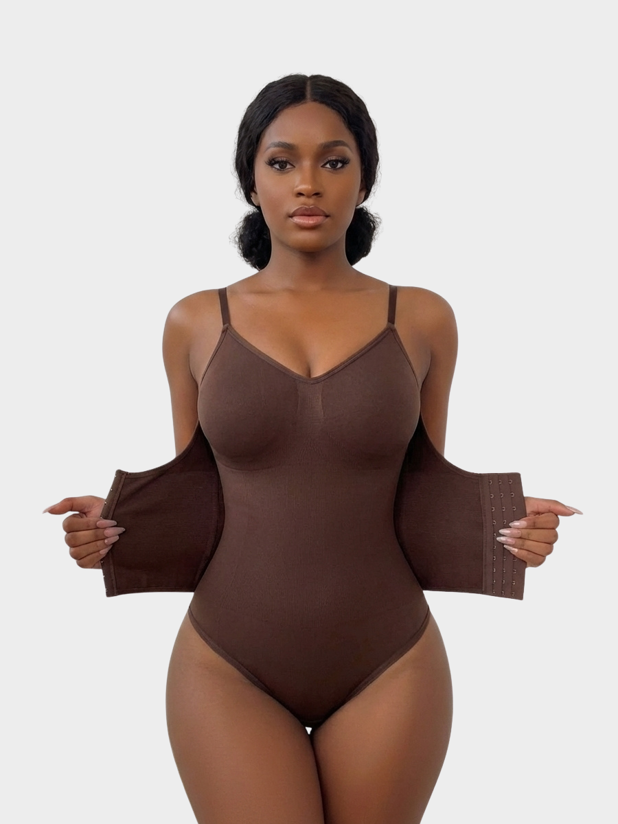 Slim Fit V Neck Shaper Bodysuit